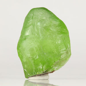 Etched Green Peridot Crystal Specimen