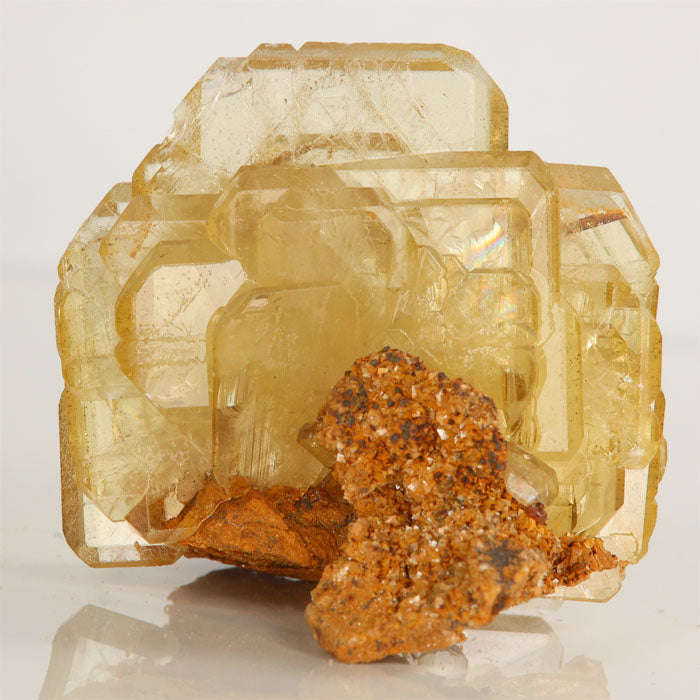 Barite Crystal Cluster green brown peru