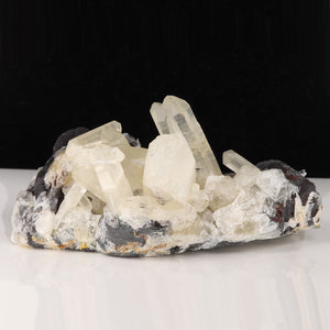 Chinese hematite on quartz mineral specimen