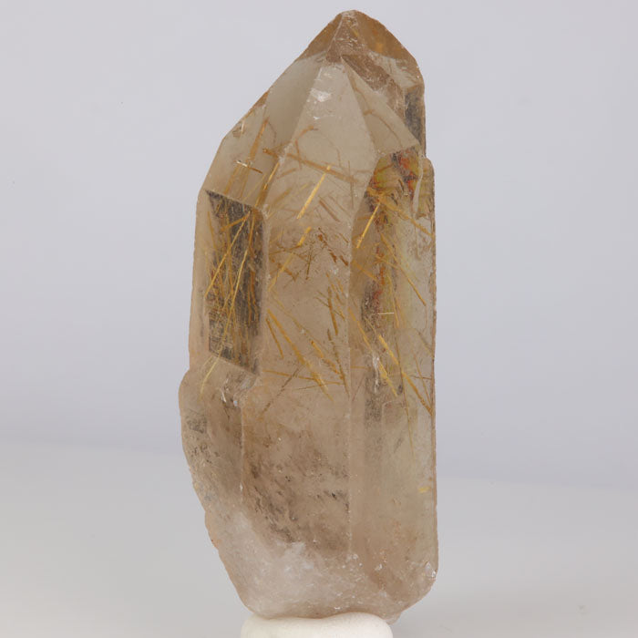 Golden Rutile in Quartz
