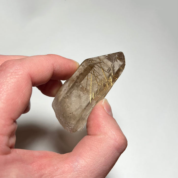 Rutilated quartz point brazil