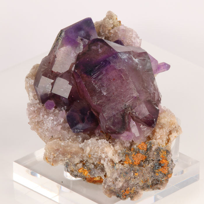 Amethyst Crystal Cluster on matrix