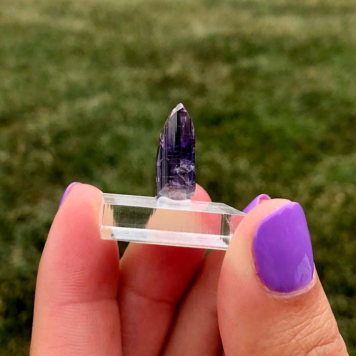 Raw Purple Tanzanite Crystal Natural Unheated