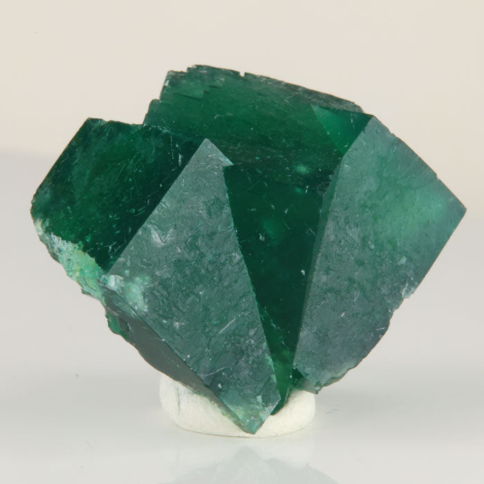 Deep Green Intergrown Rogerley Fluorite Twin Crystals 37.76 Grams