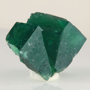 Deep Green Intergrown Rogerley Fluorite Twin Crystals 37.76 Grams