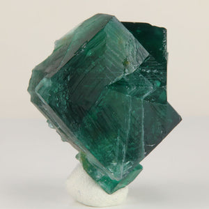 Deep Green Intergrown Rogerley Fluorite Twin Crystals 47.04 Grams