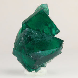 Rogerley Fluorite – Dramatic Stacked Cubic Crystals with Deep Emerald Green Color – 40.05g