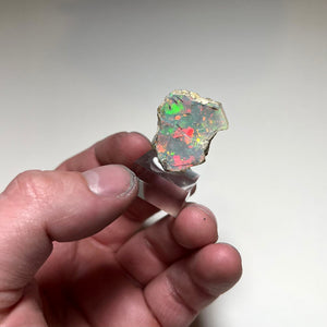 Welo opal root inclusions colorful specimen