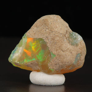 facet rough opal