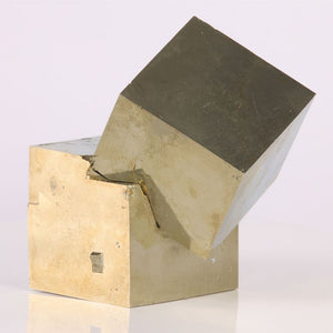 Cubic pyrite mineral specimens