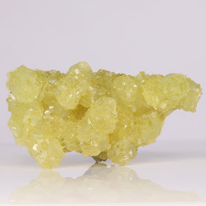 Prehnite yellow crystal raw specimen tanzania