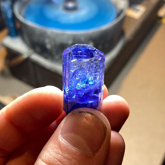 Raw Violet Blue Purple Tanzanite Crystal Specimen