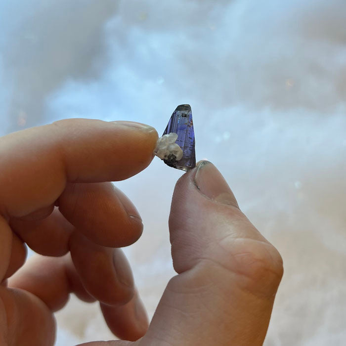 natural unheated tanzanite crystal