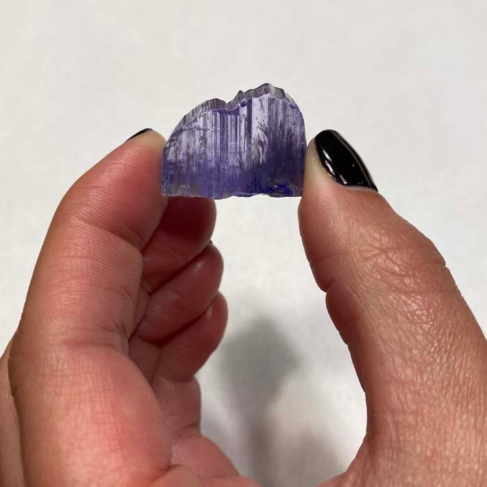 Lavender Tanzanite Crystal Raw Specimen purple