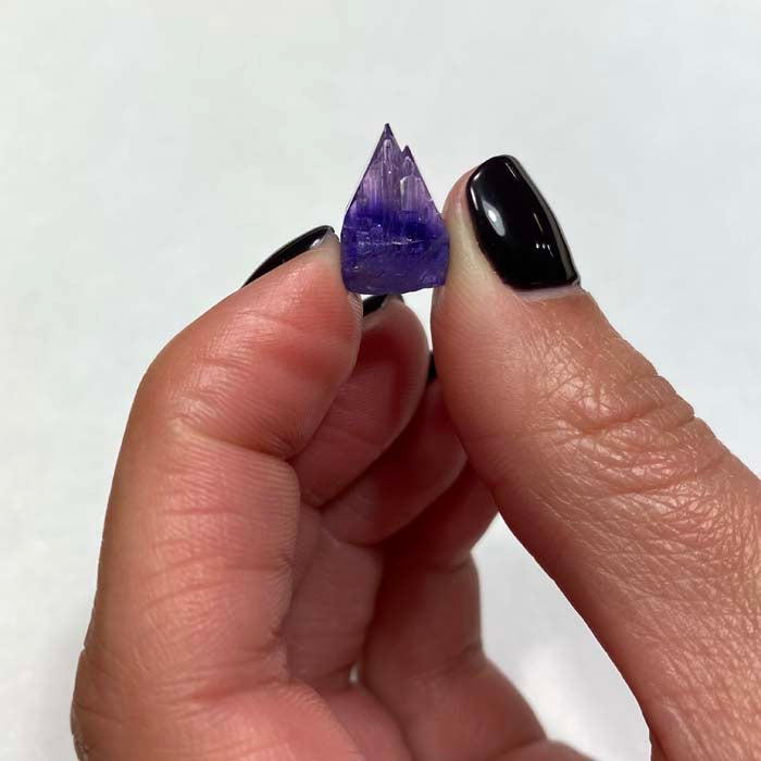 bicolor fancy tanzanite crystal