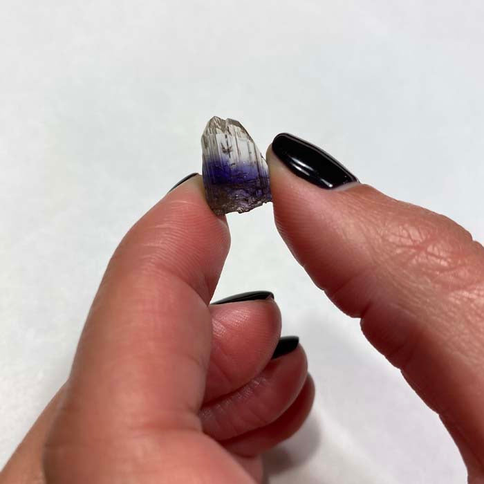 bicolor gemmy unheated Tanzanite Crystal Specimen