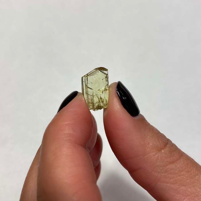 Yellow Tanzanite Crystal Mineral Specimen Gemmy