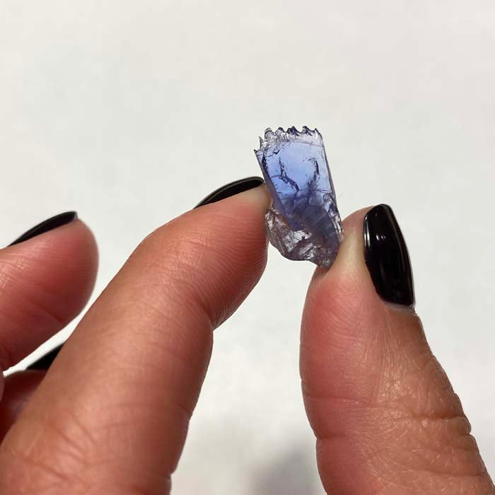 Etched Tanzanite Crystal Specimen