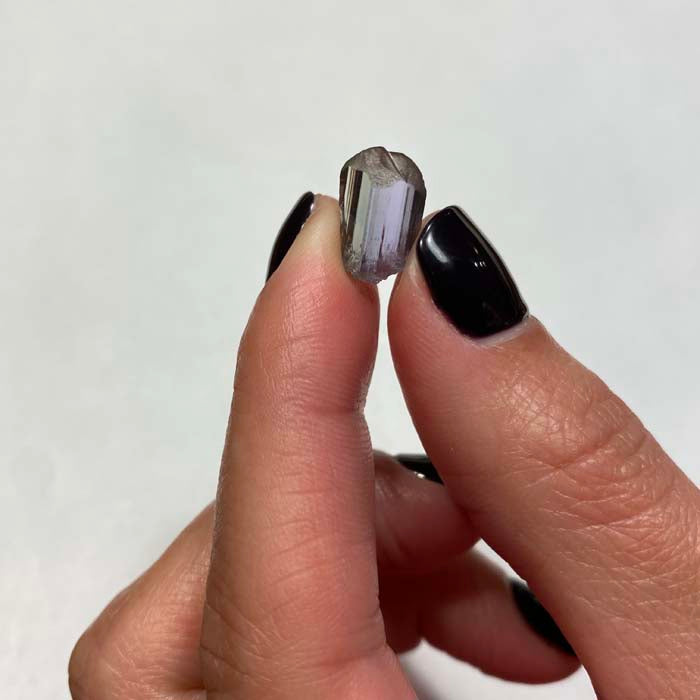 Natural color tanzanite crystal rough gem