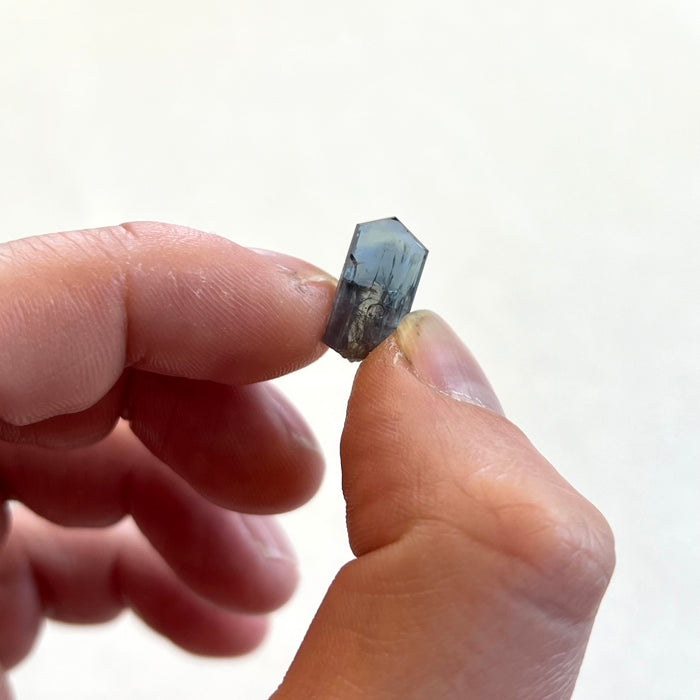 Blue Purple Unheated Tanzanite Crystal Specimen