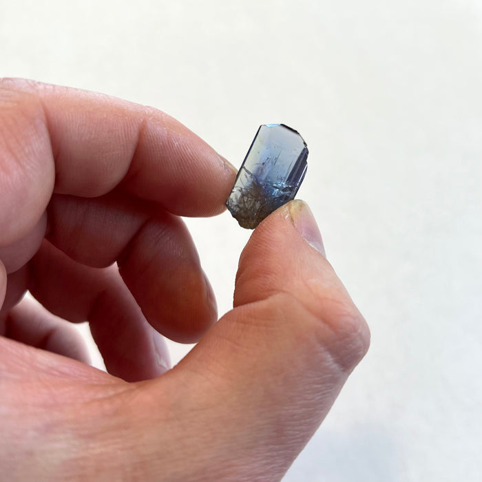 Uncut Tanzanite Crystal Blue Natural