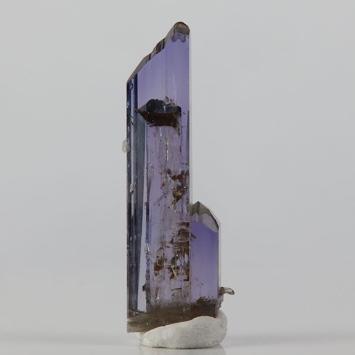 Violet blue tanzanite crystal natural formation Mererani Tanzania