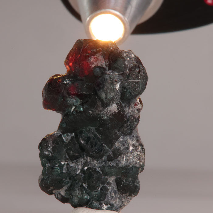 Alexandrite Mineral sample on a white background