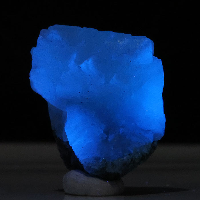Fluorescent Blue Prehnite with Matrix from Tanzania – 5.86 grams