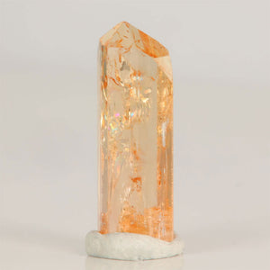 Orange topaz crystal specimen