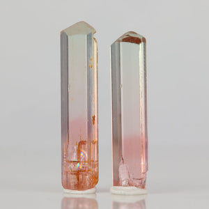 Pink tourmaline crystal pair Congo