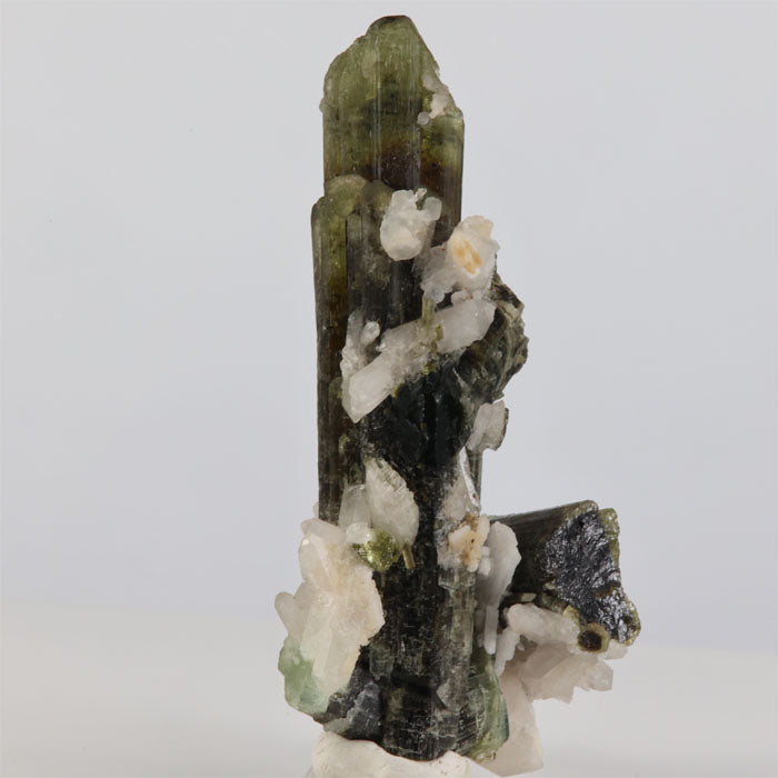 Tourmaline and Quartz Crystal Cluster