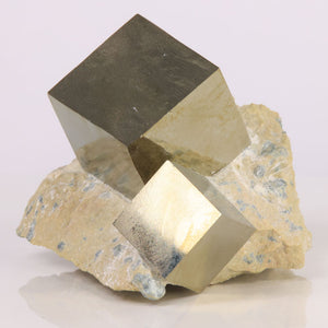 Pyrite Crystals on Matrix