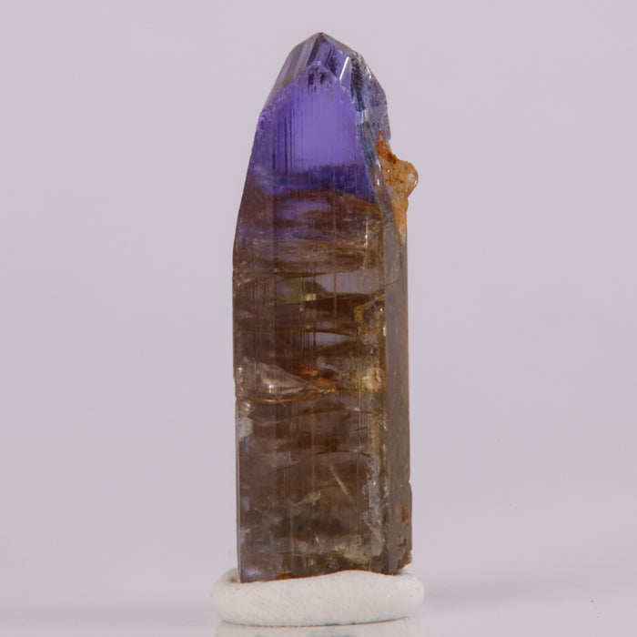 Gem Tanzanite Crystal Brown Purple