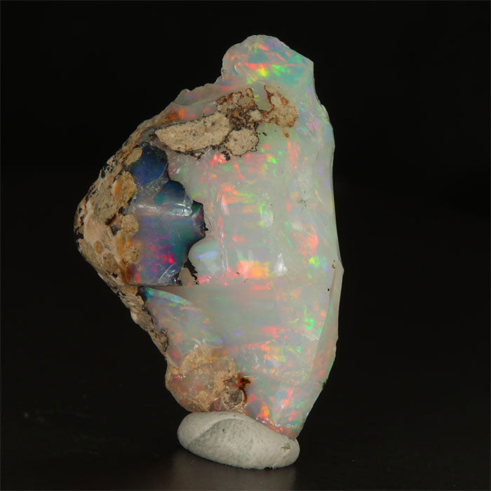7.42g White Base Ethiopian Opal with Bright Play of Color