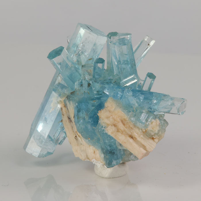 deep blue aquamarine crystal cluster Namibia