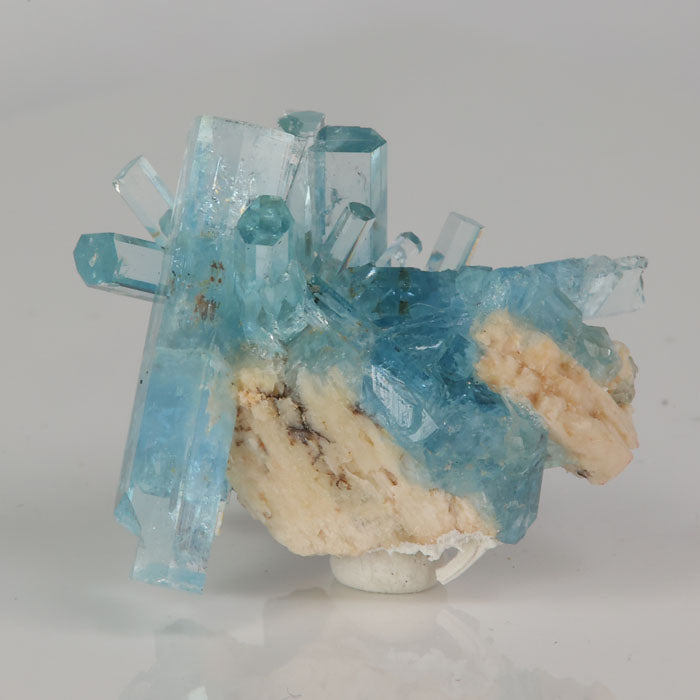 aquamarine crystals with strong blue color