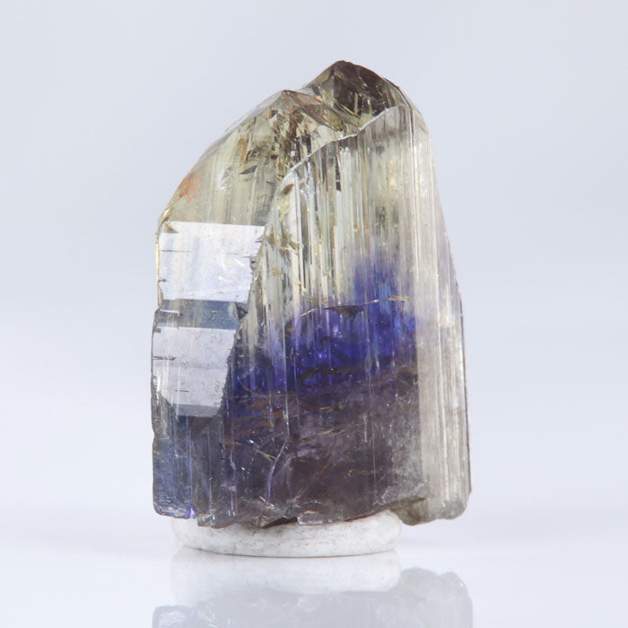 bicolor yellow purple tanzanite crystal