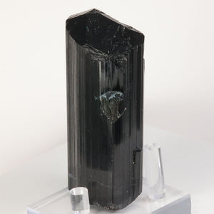 black tourmaline mineral specimen display piece