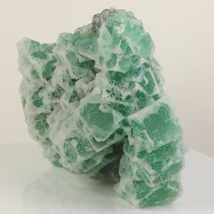 Cabinet size green fluorite mineral specimen