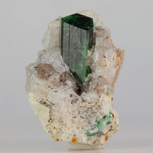chrome tourmaline crystal in matrix Tanzania specimen
