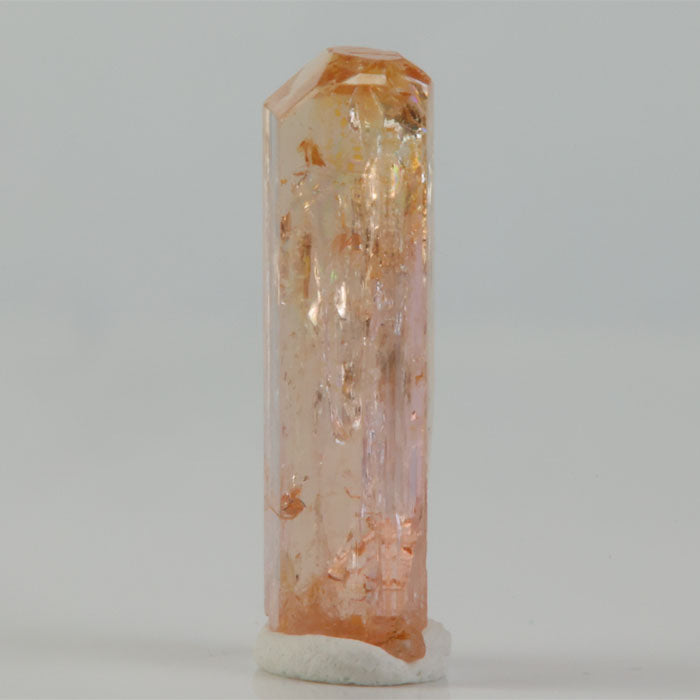 Well-formed Chrome Topaz crystal displaying excellent clarity