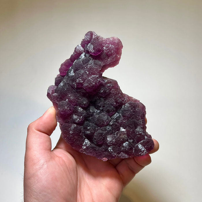 purple fluorite specimen with complex crystal habit from Wuyi China