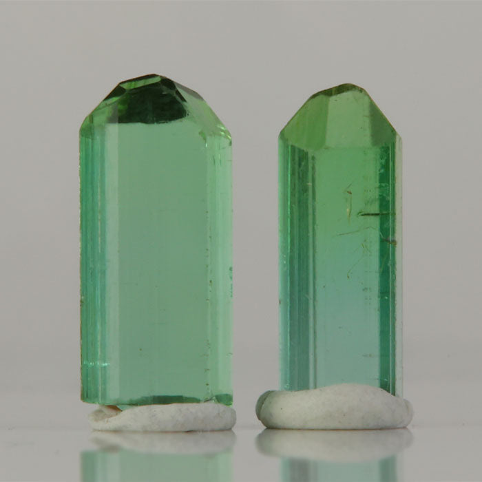 collector tourmaline pair deep green crystals with clean terminations