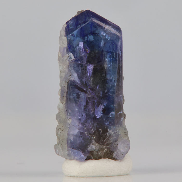 raw tanzanite and phrenite crystal