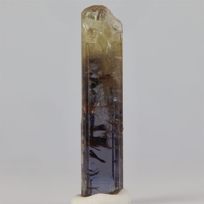 bicolor natural color unheated tanzanite crystal