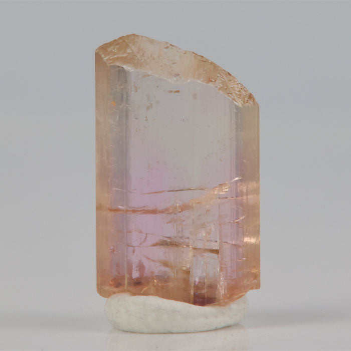 natural peachy pink tanzanite crystal