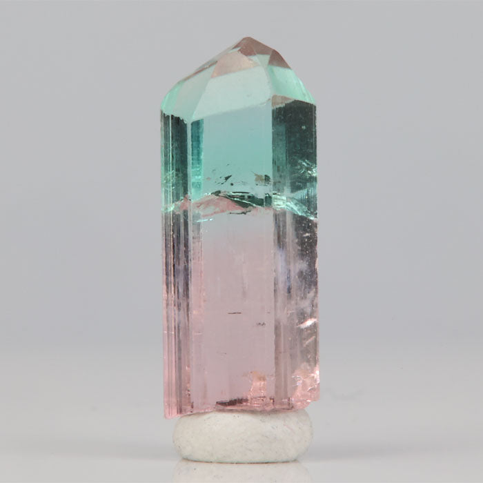 tourmaline crystal green and pink gemmy
