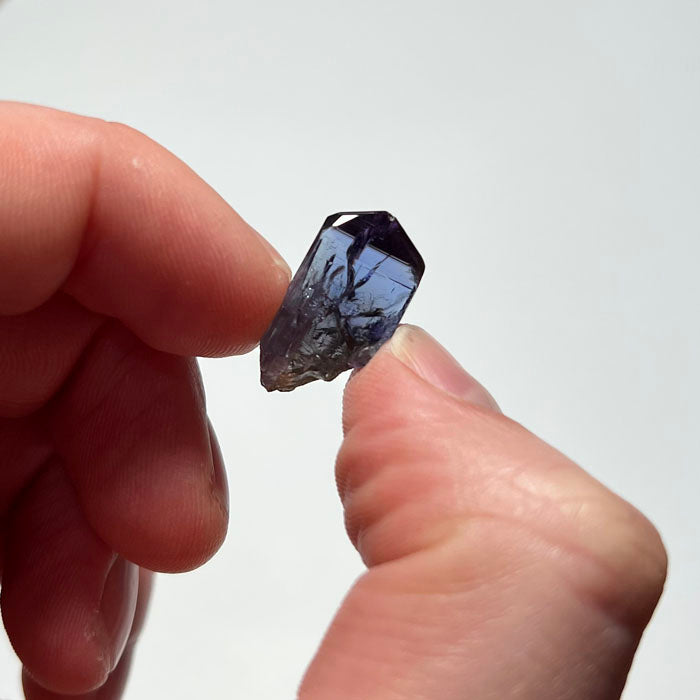 tanzanite in hand