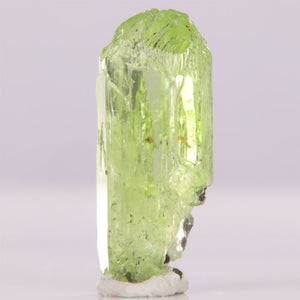 Lime green diopside crystal from tanzania