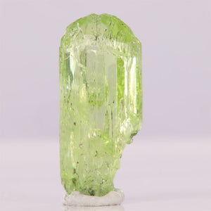 Lime green diopside crystal mineral specimen tanzania